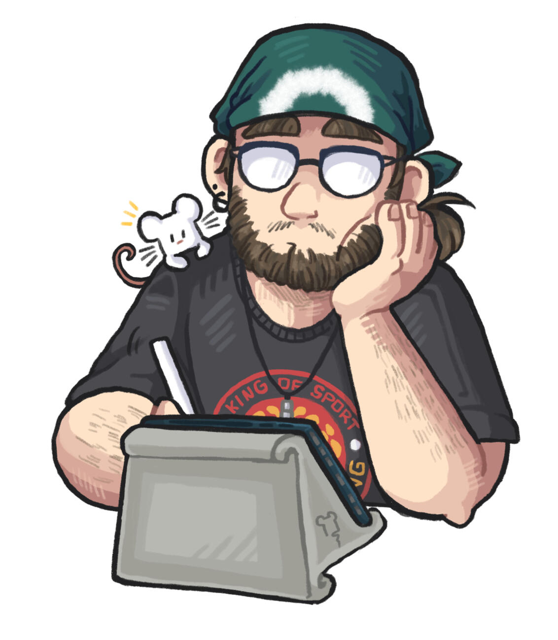 Self portrait About page self portrait.